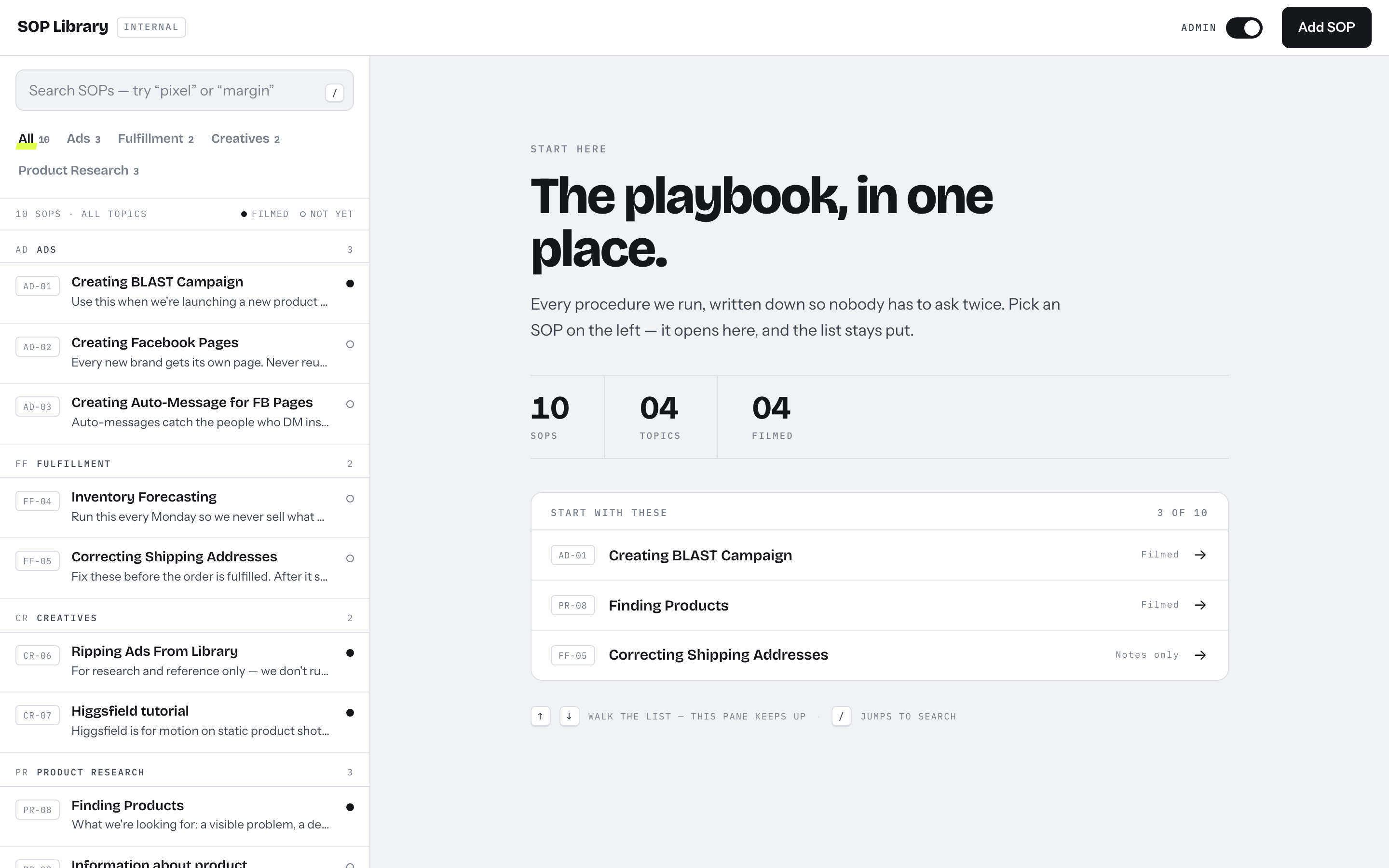 Split-Pane Workspace